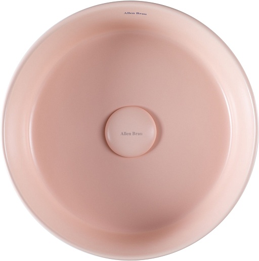Allen Brau Мебельная накладная раковина Fantasy Romb 36 4.11033.SM розовый – картинка-7