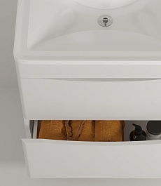 Водолей Тумба под раковину Адель 90 белая – фотография-3