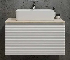 Jorno Тумба под раковину Cossety 80 белый/дуб Мавелла голд