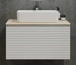 Jorno Тумба под раковину Cossety 80 белый/дуб Мавелла голд – фотография-1