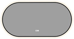 Aquanet Зеркало Контур 60x120 Led TX с подсветкой и антизапотеванием черное – фотография-3