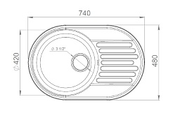 Granfest Мойка кухонная Quarz GF-Z18 Белая – фотография-2