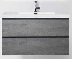 BelBagno Тумба для умывальника LUCE-1000 Stucco Cemento – фотография-1