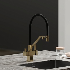 Sancos Смеситель для кухни Loro SC4007BG брашированное золото PVD покрытие – фотография-7