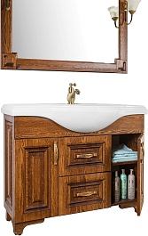 Водолей Тумба под раковину Дубэлла 120 орех – фотография-4