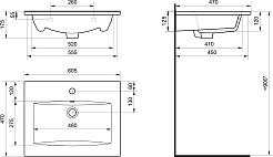 Акватон Тумба с раковиной Форест 60 дуб рошелье/сумеречный голубой – фотография-13