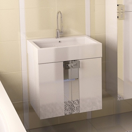  Тумба с раковиной Point 60 белая – фото-1