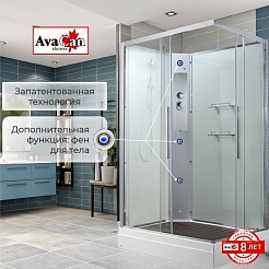 Avacan Душевая кабина 100/80 K2810N прозрачная – фотография-2