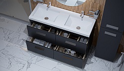 Velvex Тумба под раковину Orlando 120 графит – фотография-4