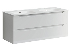 Sancos Тумба с раковиной Norma 2.0 120-2 белый глянец раковина Element 121 CN7004 – фотография-1