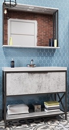 Mixline Мебель для ванной Бруклин 100 бетон – фотография-1
