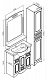 Бриклаер Мебель для ванной Анна 75 белая – картинка-14