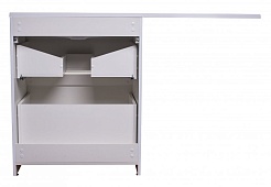 Style Line Мебель для ванной Даллас 130 L Люкс Plus белая – фотография-11