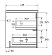Cezares Тумба с раковиной Duet-N 120 подвесная CZR-8073-120 ясень белый софт – фотография-26