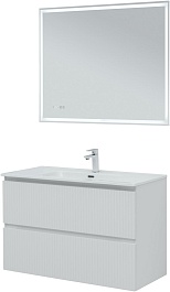 Aquanet Мебель для ванной Джейн 2.0 120 Flat подвесная белый сатин – фотография-3