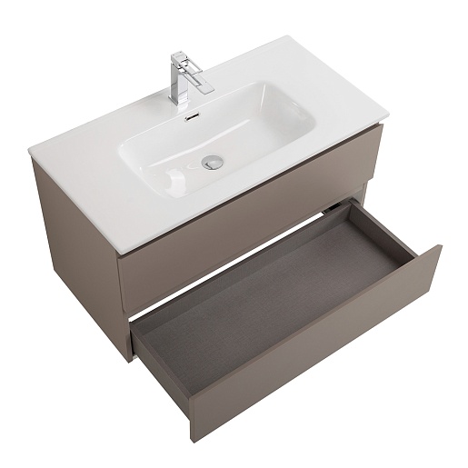 BelBagno Тумба под раковину Kraft 100 подвесная Бежевый матовый – картинка-7