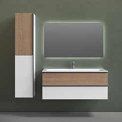 Sancos Тумба под раковину Delta 120 дуб светлый/белый – фотография-3