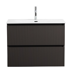 BelBagno Тумба с раковиной Uno mini 90 подвесная Темно-Серый матовый с раковиной BB-8099-3-90 – фотография-2