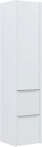 Aquanet Шкаф пенал Вита 35 подвесной белый матовый – фото-1