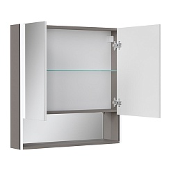 Equil Зеркальный шкаф Smile 80 лен антрацит – фотография-3