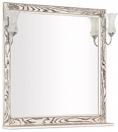 Aquanet Зеркало для ванной Тесса 85 жасмин/сандал – фотография-1