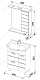 Aquanet Тумба с раковиной "Сити 60" белая (172683) – картинка-6