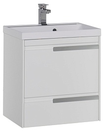 Aquanet Тумба с раковиной "Тиволи 60" белая – фотография-1