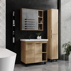 Onika Тумба с раковиной Легран 80 дуб галифакс – фотография-11