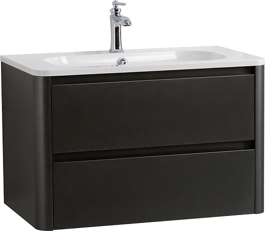 Cezares Тумба с раковиной Relax 80 подвесная оружейная сталь – фотография-2