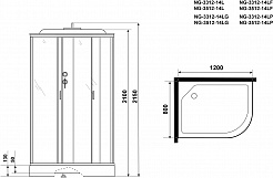 Niagara Душевая кабина Classic NG-3312-14LF – фотография-14