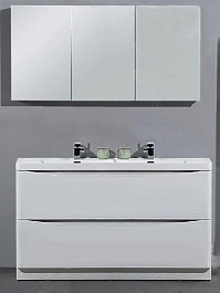 BelBagno Тумба с раковиной ANCONA-N 1200 Bianco Lucido, двухмоечная – фотография-4