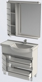 Aquanet Мебель для ванной "Доминика 90" R белая (176650) – фотография-6