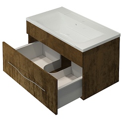 Какса-а Тумба с раковиной Редиссон 80 золото – фотография-3