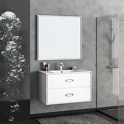  Зеркало для ванной Монтэ 120 белый – фотография-3