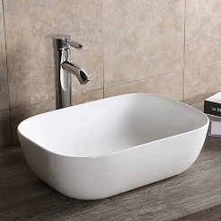 Ceruttispa Раковина накладная 50.5 CR0078 белая – фотография-3