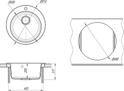 Dr. Gans Мойка кухонная Гала 510 везувий – фотография-4