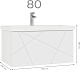 Vigo Мебель для ванной Geometry 800-0-1 подвесная белая – картинка-41