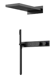 Sancos Душевой комплект Linn SC9023MB черный матовый – фотография-1