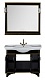 Aquanet Мебель для ванной Валенса 110 черный краколет/золото (180449) – фотография-8