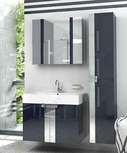  Мебель для ванной Fresh 80 антрацит – картинка-5