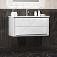 Opadiris Мебель для ванной Луиджи 100 подвесная белая матовая – картинка-19