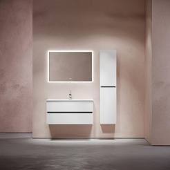 Sancos Тумба с раковиной Urban 100 белый глянец раковина Element 101 CN7003 – фотография-8