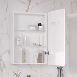 Equil Зеркальный шкаф Nice 60 R белый – фотография-4