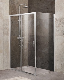BelBagno Душевой уголок Unique 125/80 UNIQUE-AH-1-110/125-80-C-Cr – фотография-1