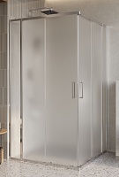 BelBagno Душевой уголок Luce 110/110 LUCE-A-22-90+20-P-Cr профиль хром стекло рифленое