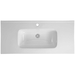 Aquatek Тумба с раковиной Вега 100 подвесная серый туман – фотография-5