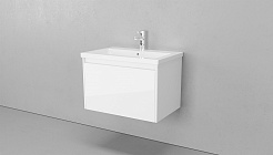Velvex Мебель для ванной подвесная Klaufs 70 белая – фотография-10