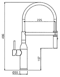 Frap Смеситель для кухни G4098-23 золотой сатин – фотография-4