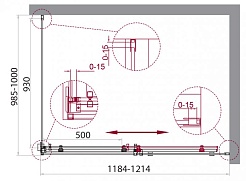 BelBagno Душевой уголок Acqua 120/100 ACQUA-AH-1-120/100-C-Cr стекло прозрачное – фотография-2