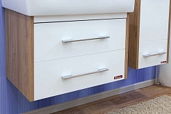 Sanflor Тумба с раковиной Ларго 2 70 вяз швейцарский, белая, Q 70 – фотография-5